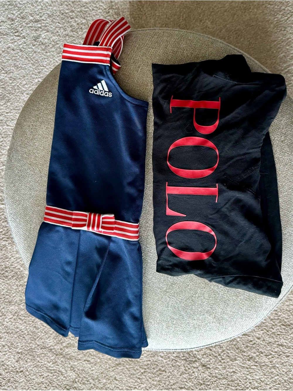 $15 for both adidas Navy Kids Dress and polo Ralph Lauren hoodie